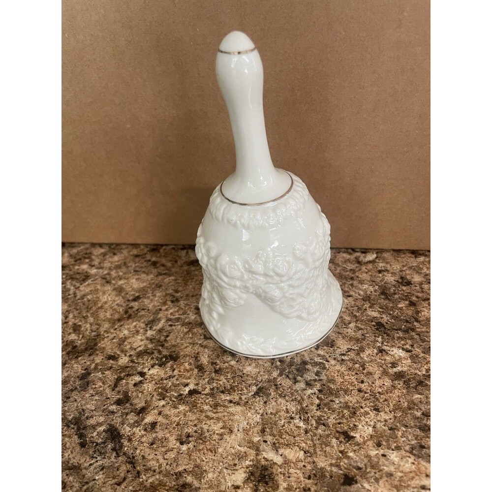 Enesco porcelain‎ embossed wedding bell